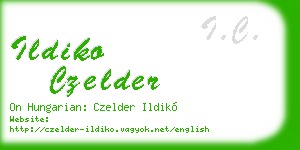 ildiko czelder business card