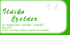 ildiko czelder business card